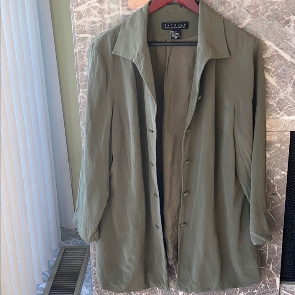 Vintage Patrick 100% Silk Button Down Shirt